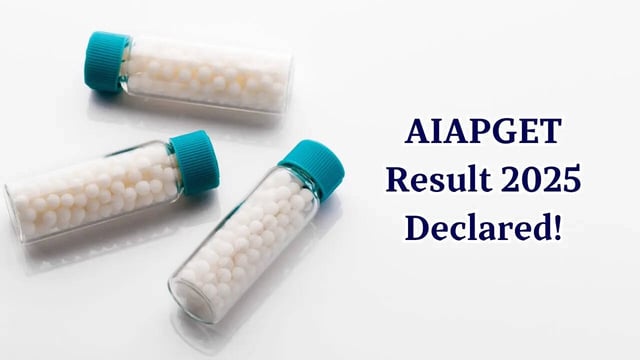 AIAPGET 2025 Result Declared for AYUSH Courses; Aniket Tops With 381 Marks
