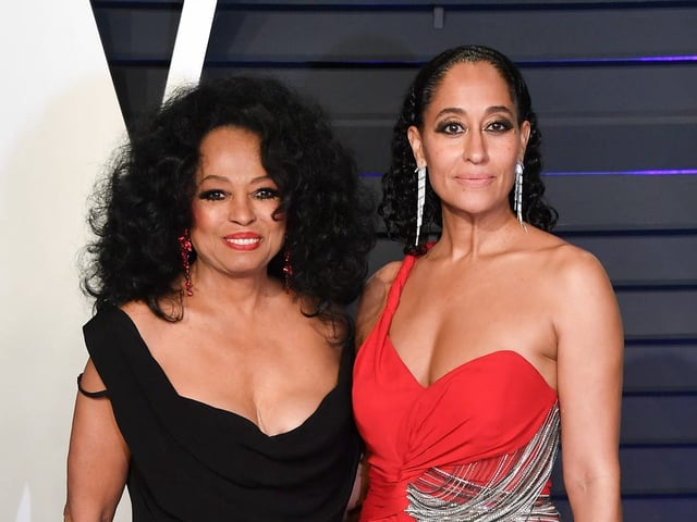 Tracee Ellis Ross and her mother, Diana Ross.
