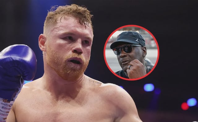Canelo Álvarez y Michael Jordan
