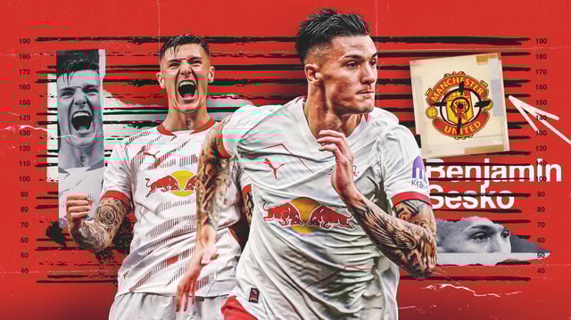 Benjamin Sesko Man Utd GFX