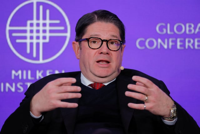President and CEO at Bombardier Eric Martel attends the Milken Institute Global Conference 2025 in Beverly Hills, California, U.S., May 6, 2025. REUTERS/Mike Blake/File Photo