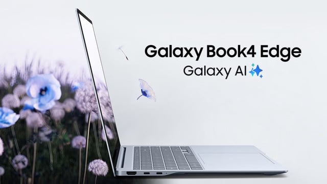 The Galaxy Book 4 Edge comes in a single Sapphire Blue colour option