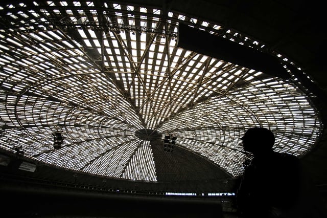 The translucent roof is shown inside the Astrodome in Houston in June, 2025. Vacant since 2008, the Astrodome&#39;s future is at a turning point as Harris County, the Houston Texans and the Houston Livestock Show &amp; Rodeo negotiate a new lease agreement.
