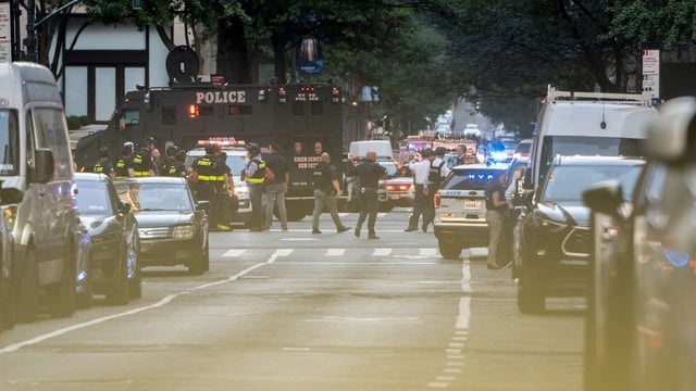 Julia Hyman was shot by gunman Shane Tamura after briefly leaving a fortified panic room during a Midtown mass shooting.