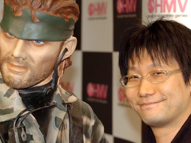 Hideo Kojima at the HMV Oxford Street in London, United Kingdom.