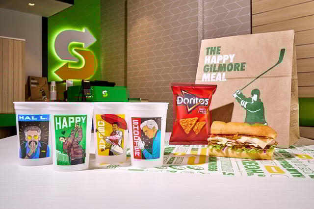 Subway announced on June 26 the Happy Gilmore Meal would be available at restaurants in the U.S. and Canada beginning July 10 for a limited time.