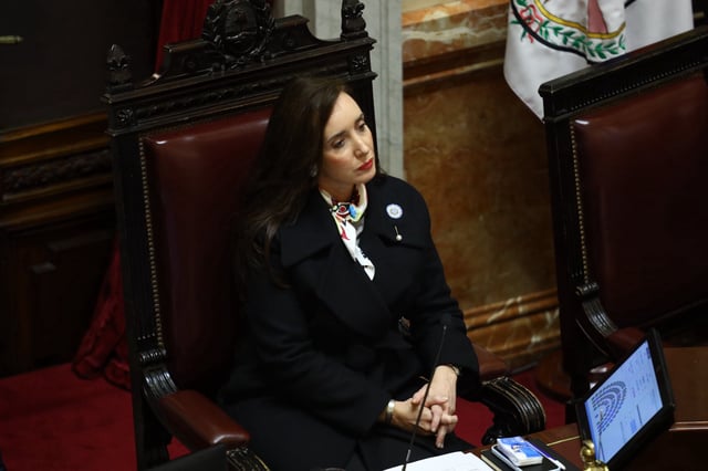 La vicepresidenta Victoria Villarruel respondió a las críticas por el uso de los baños del Senado por parte de la Policía Federal
