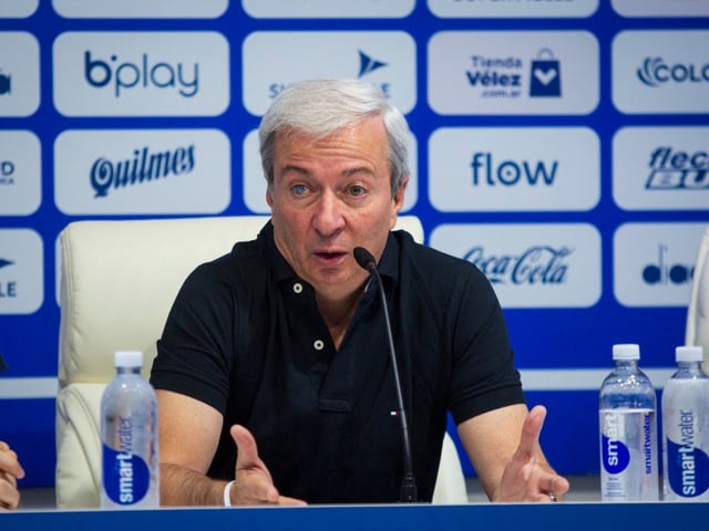 Fabián Berlanga, presidente de Vélez.