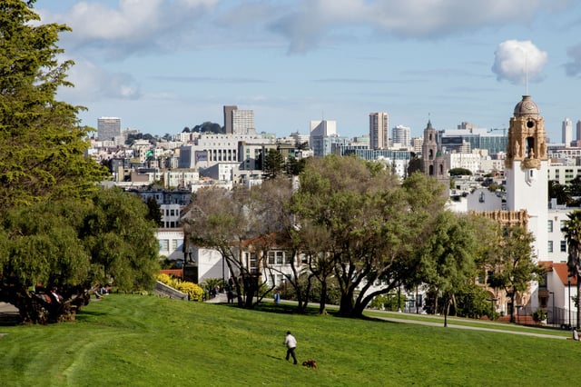 FILE: A Reddit user snapped photos of actors Jason Schwartzman and Yura Borisov filming for “Artificial” in Dolores Park.