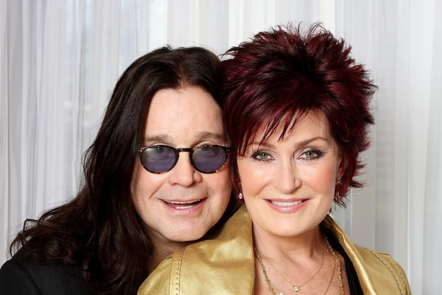 Sharon and Ozzy Osbourne pose for a portrait prior to hosting this year's BRIT Awards, at the Dorchester Hotel on February 18, 2008 in London, England. 