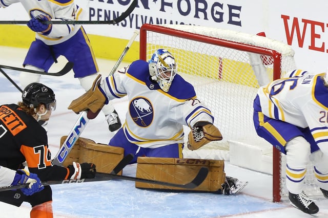 Devon Levi, Buffalo Sabres (Amy Irvin / The Hockey Writers)