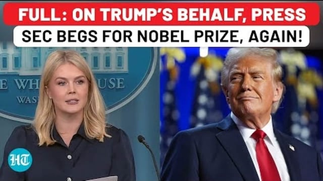 Karoline Leavitt Demands Nobel For Trump As World Rolls Eyes