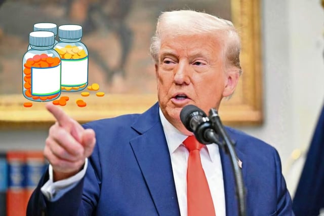 Trump retomó una política similar a su orden ejecutiva de mayo 2025, que buscaba vincular precios nacionales a los internacionales.  Foto: El Universal/Canva