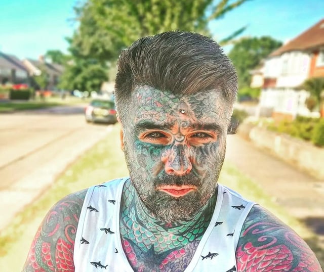 Britain’s most tattooed man says new UK age checks block him from p\*rn sites as facial recognition mistakes his tattoos for a mask, calling the tech discriminatory.
