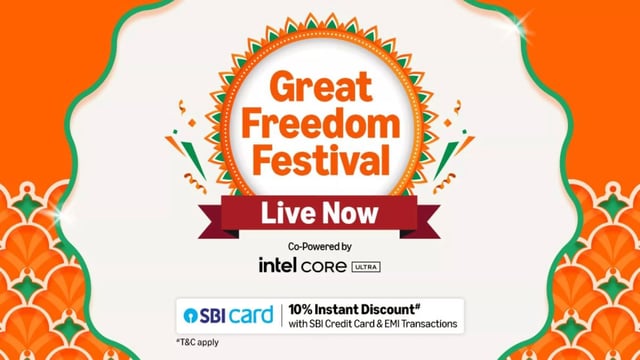 LIVE Amazon Freedom Festival Sale 2025: SBI credit cards can lower the cost of your purchases