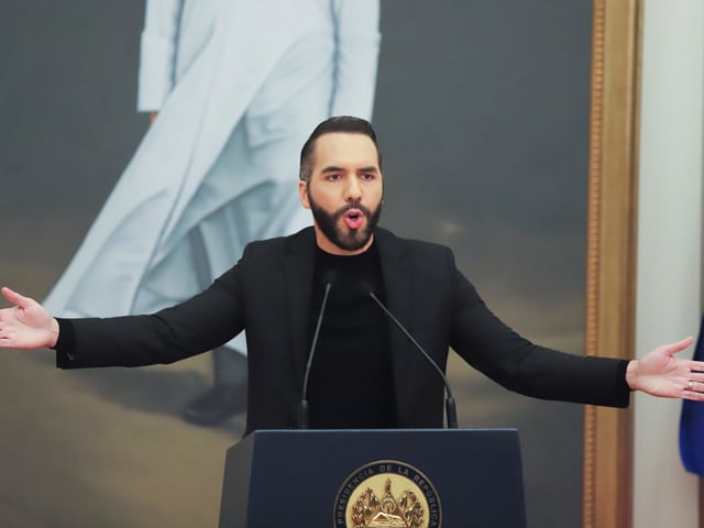 Bukele, de 44 años, asumió el 1º de junio de 2019. Foto: AP