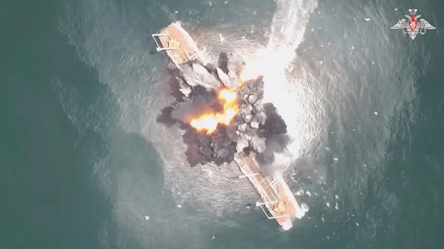 Russian drone demonstration during July Storm naval exercise (Credit: Russian Ministry of Defense)