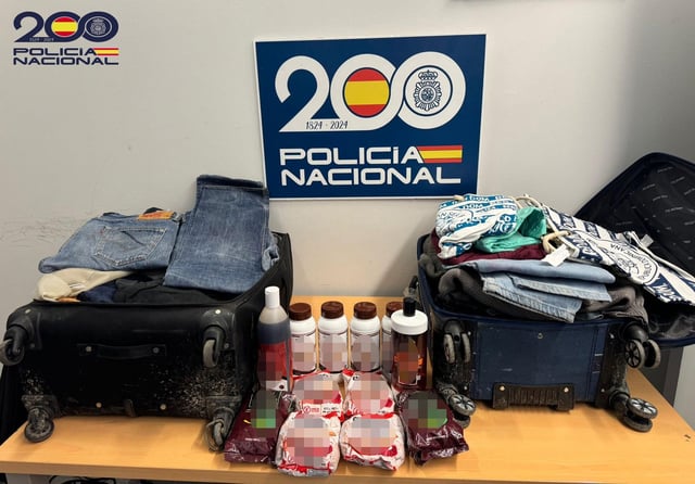 Imagen de la droga intervenida por la Policía