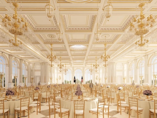 El salón de baile, deseo de Trump, que comenzará a construirse en septiembre. Foto: Casa Blanca