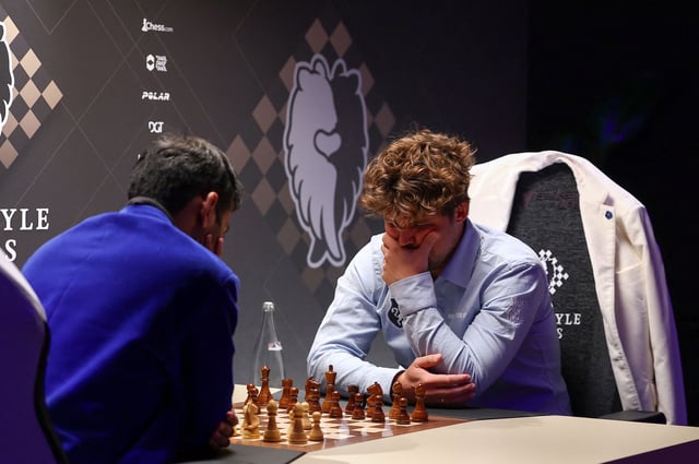 Carlsen says a lot of his chess practice is done online, rather than over the board.