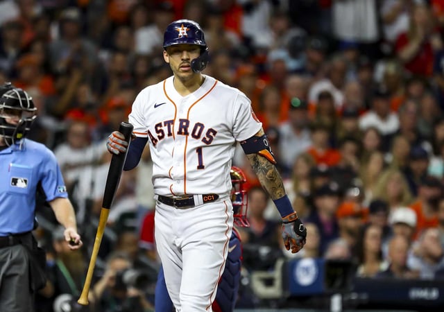 Carlos Correa’s first game with the Astros since Game 6 of the 2021 World Series — if he’s in Friday’s lineup in Boston — will stream exclusively on Apple TV+.