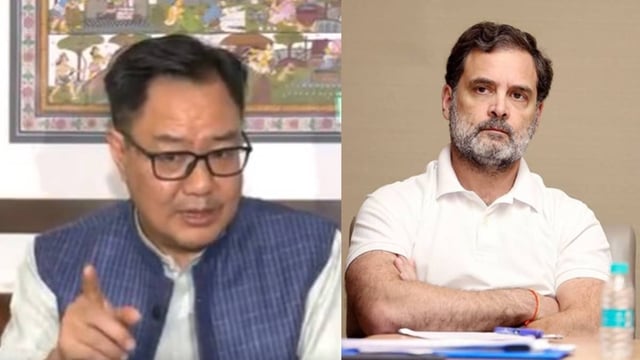  'Opposition Is Running Malicious Plan To Discredit Constitutional Organisations': Kiren Rijiju On Rahul Gandhi's Remarks Against Election Commission | Image: ANI, Republic