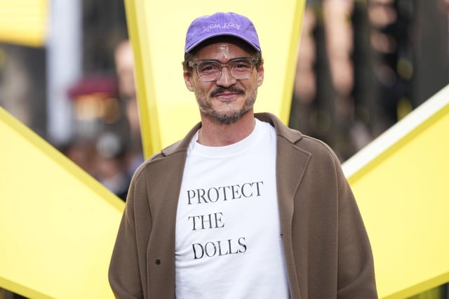 Pedro Pascal poses for photographers upon arrival at a screening of the film 'Thunderbolts' on Tuesday, April 22, 2025, in London. (Photo by Scott A Garfitt/Invision/AP). 042225131600, 21334631