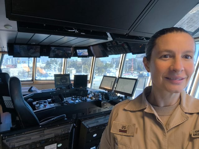 Nadia Cerino es una de las investigadoras que forma parte de la investigación en Mar del Plata (Foto: Prefectura Naval Argentina)