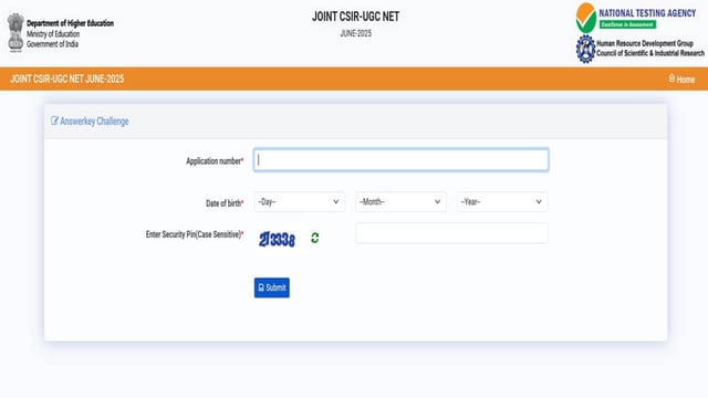 CSIR UGC NET Answer Key 2025 for june exam out at csirnet.nta.ac.in, download link here