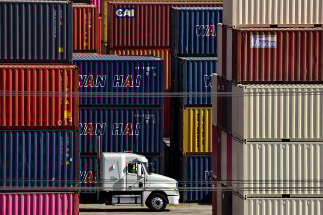 Containers sit at the Port of Los Angeles, in San Pedro, California, U.S., July 8, 2025. REUTERS/Daniel Cole/File Photo