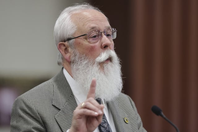 Prosectutor Bill Thompson speaks at the sentencing hearing of Bryan Kohberger at the Ada County Courthouse, Wednesday, July 23, 2025, in Boise, Idaho, for brutally stabbing four University of Idaho students to death nearly three years ago.