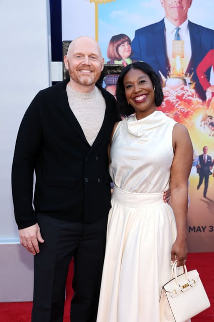 Bill Burr is slamming critics who send hateful photos to him and wife Nia Renée Hill.