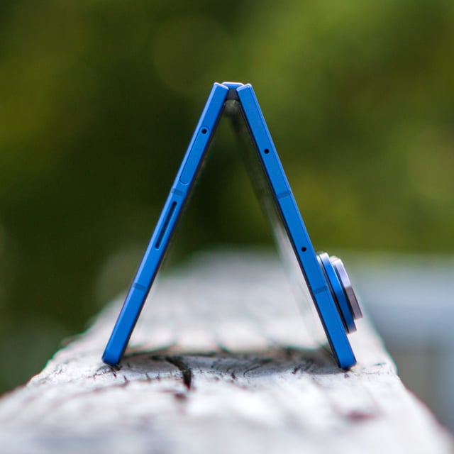 Samsung Galaxy Z Fold 7 bridged on deck ledge
