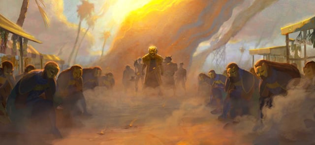 The Lion (Cress Williams, center) in Marvel Animation’s “Eyes of Wakanda,” streaming on Disney+.