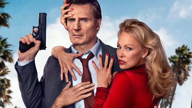The Naked Gun stars Liam Neeson and Pamela Anderson.