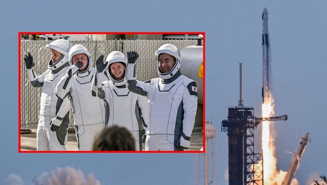 Una tripulación internacional de cuatro astronautas despegó desde Florida a bordo de la cápsula Dragon de SpaceX con destino a la Estación Espacial Internacional.