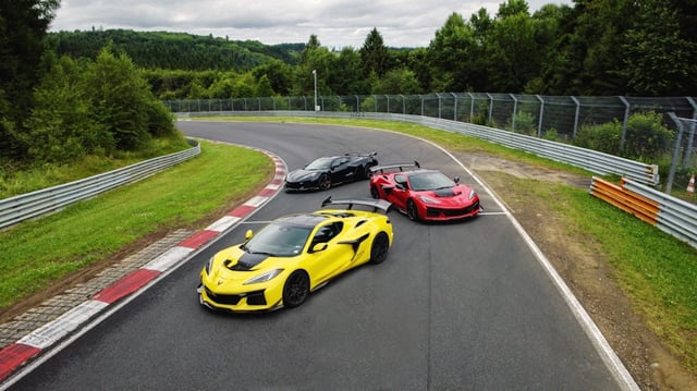 Corvette trio took on famed German track this summer.