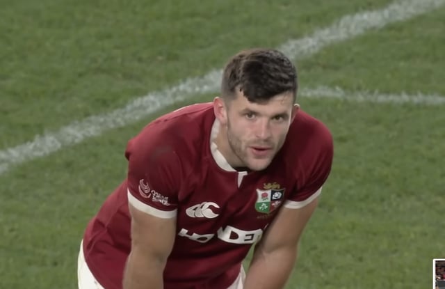 Blair Kinghorn will start on the wing for the Irish & British Lions in Saturday's Final Test versus Australia. Image: Sky Sports