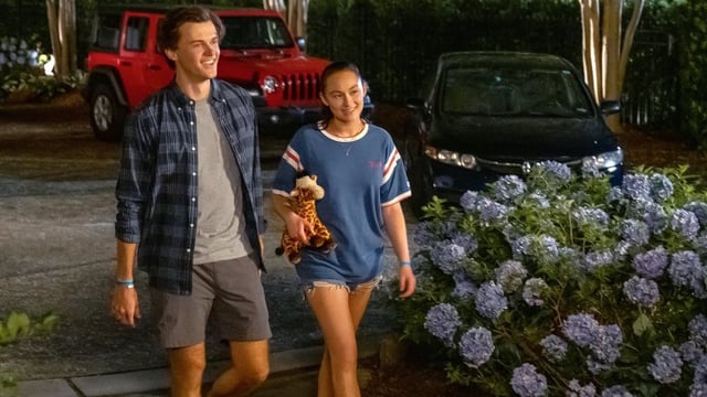 &#34;It was maybe the most intimate thing anyone had ever done to me.&#34;
Belly moves into the beach house at Cousins — where Conrad is also staying — after a fight with her mom, Laurel, in the third book. The decision creates the perfect opportunity for Belly and Conrad to spend a lot of time together as she prepares for her wedding with Jeremiah. 
In an iconic scene from We&#39;ll Always Have Summer, the twosome stop at a fruit stand and Conrad wipes Belly&#39;s face with his shirt.