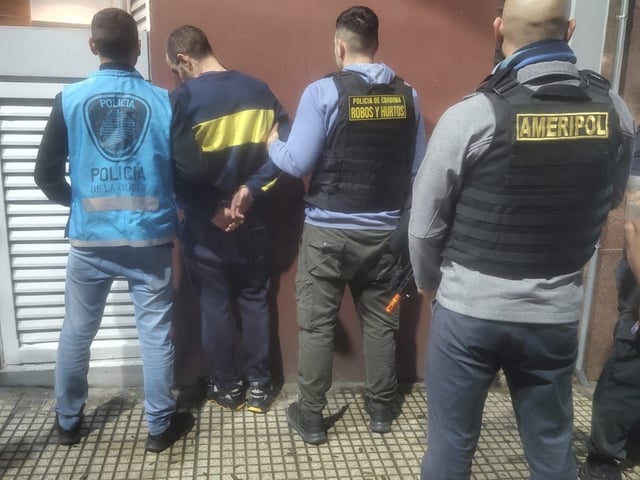 Fabio Rosa Carvalho, integrante de una banda narco brasileña, fue detenido en Caballito. Foto: Policía de la Ciudad