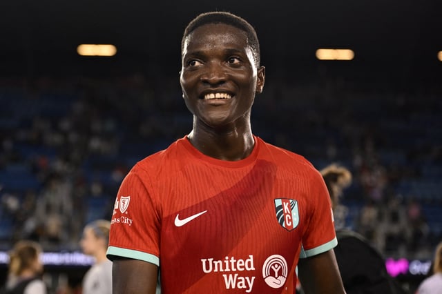 Oct 12, 2024; San Jose, California, USA; Kansas City Current forward Temwa Chawinga (6) looks on after the match against Bay FC at PayPal Park. Mandatory Credit: Eakin Howard-Imagn Images/File Photo