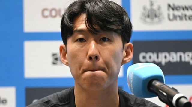 Heung-min Son bei der Pressekonferenz