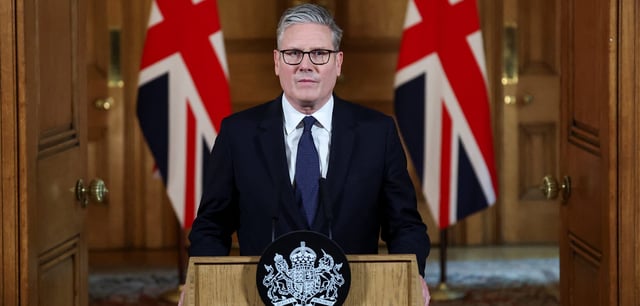 Keir Starmer erklärte sich am 29. Juli zu Gaza und Israel