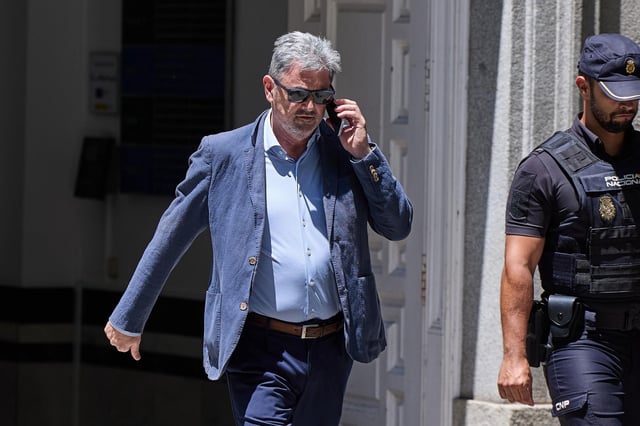 El administrador único de Servinabar, Antxon Alonso, a su salida del Tribunal Supremo, el pasado 7 de julio de 2025.