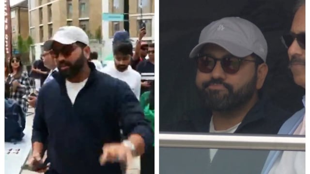 Rohit Sharma spotted at The Oval