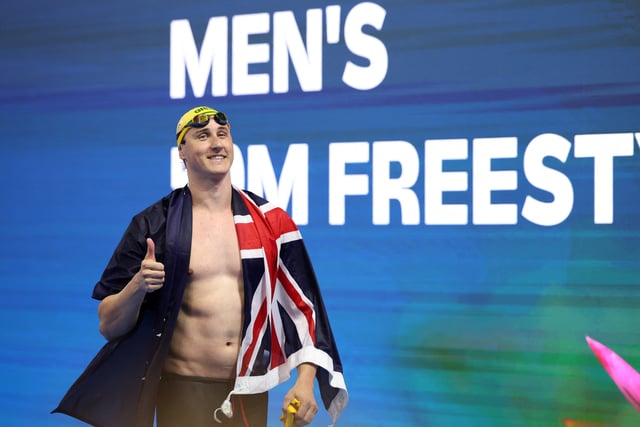 Swimming - World Aquatics Championships - Men 50m Freestyle Finals - World Aquatics Championships Arena, Singapore - August 2, 2025 Australia's Cameron Mcevoy celebrates after winning the final REUTERS/Hollie Adams