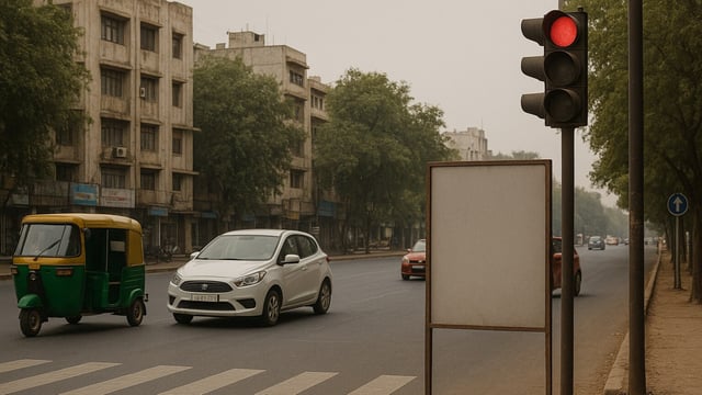 Visuals of such posters being put up on the streets went viral on Saturday, with claims that they were sponsored by the Ahmedabad traffic police.