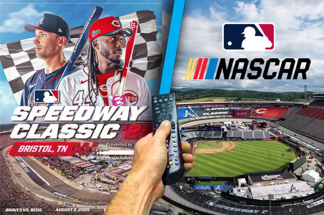 Bravos de Atlanta y Rojos de Cincinnati jugarán un partido histórico en el icónico Bristol Motor Speedway de NASCAR. (Foto: Especial GH)