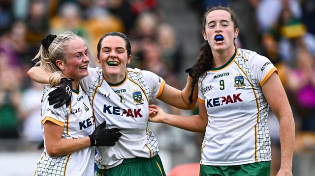 Megan Thynne, Niamh Gallogly and Marion Farrelly were part of the Meath team that enjoyed a stunning win over champions Kerry in the semi-finals.
