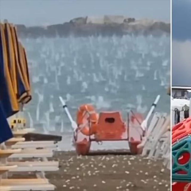 Heftige Unwetter fegten am Samstag über die italienische Adriaküste hinweg. Schwere Stürme hinterließen vor allem in den beliebten Ferienorten Bellaria und Igea Marina nördlich von Rimini deutliche Spuren der Zerstörung.